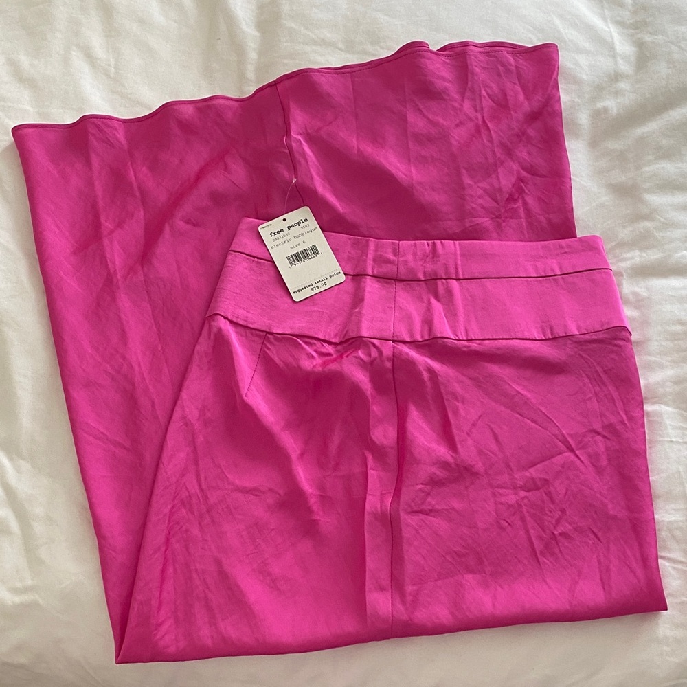 Free People Electric Bubblegum Skirt